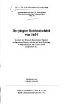 Tapa de Der jüngste Reichsabschied von 1654