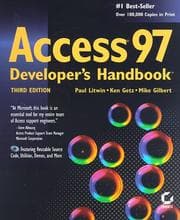 Tapa de Access 97 developer's handbook
