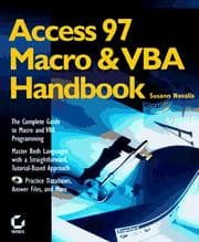 Tapa de Access 97 macro & VBA handbook