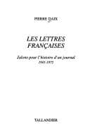 Tapa de Les lettres françaises