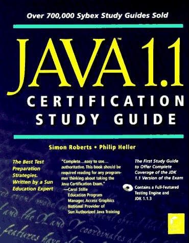Tapa de Java 1.1 certification study guide