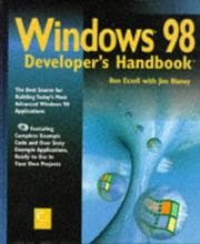 Tapa de Windows 98 developer's handbook