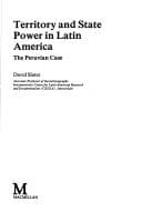 Tapa de Territory and state power in Latin America