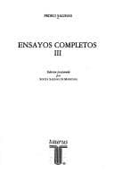 Tapa de Ensayos completos
