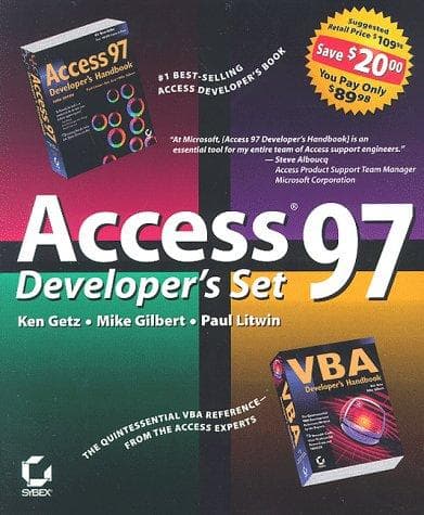 Tapa de Access 97 Developer's Set