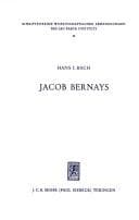Tapa de Jakob Bernays