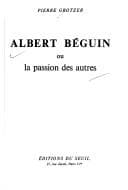 Tapa de Albert Béguin