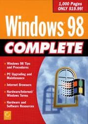 Tapa de Windows 98 complete