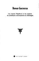Tapa de Les Jeunes Hégéliens et les origines du socialisme contemporain en Allemagne