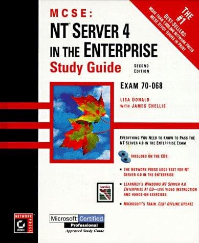 Tapa de MCSE NT Server 4 in the enterprise study guide
