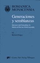 Tapa de Generaciones y semblanzas: Memory and genealogy in medieval Iberian historiography