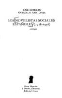 Tapa de Los Novelistas sociales españoles (1928-1936)