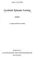 Tapa de Gotthold Emphraim Lessing