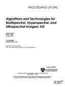 Tapa de Algorithms and technologies for multispectral, hyperspectral, and ultraspectral imagery XIII