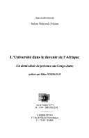 Tapa de L'université dans le devenir de l'Afrique