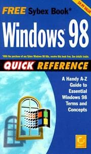 Tapa de Windows 98 quick reference