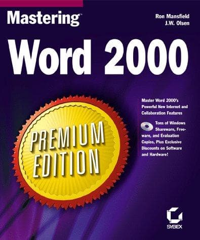 Tapa de Mastering Word 2000