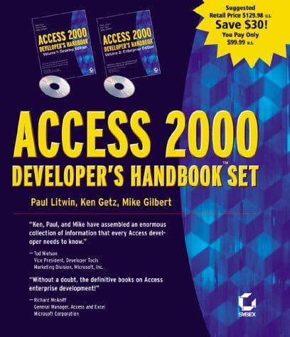 Tapa de Access 2000 Developer's Handbook Set