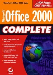 Tapa de Microsoft Office 2000 Complete