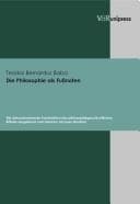 Tapa de Die Philosophie als Fussnoten
