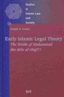 Tapa de Early Islamic legal theory