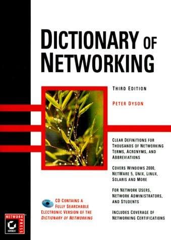 Tapa de Dictionary of Networking
