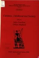 Tapa de Children, childhood and society