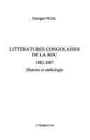 Tapa de Littératures congolaises de la RDC