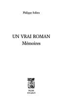 Tapa de Un vrai roman