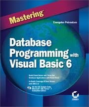 Tapa de Mastering Database Programming with Visual Basic 6