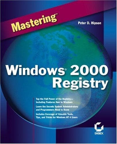 Tapa de Mastering Windows 2000 Registry