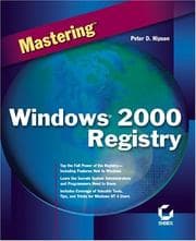 Tapa de Mastering Windows 2000 Registry