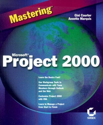 Tapa de Mastering Microsoft Project 2000