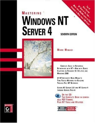 Tapa de Mastering Windows NT Server 4