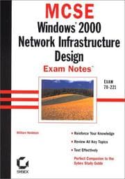 Tapa de Windows℗ʾ 2000 network infrastructure design