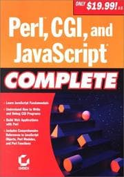 Tapa de Perl, CGI, and JavaScript Complete