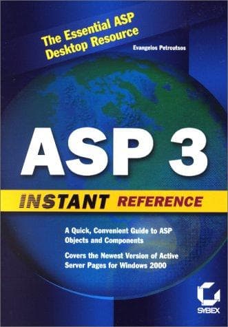 Tapa de ASP 3 instant reference