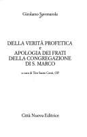 Tapa de Della verità profetica ; e, Apologia dei frati della Congregazione di S. Marco