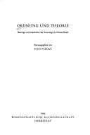Tapa de Ordnung und Theorie