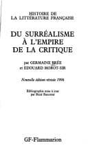 Tapa de Du surréalisme à l'empire de la critique