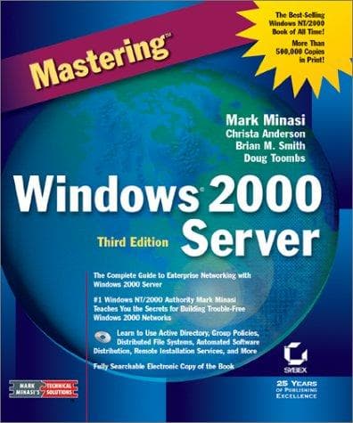 Tapa de Mastering Windows 2000 server