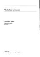 Tapa de The cultural landscape