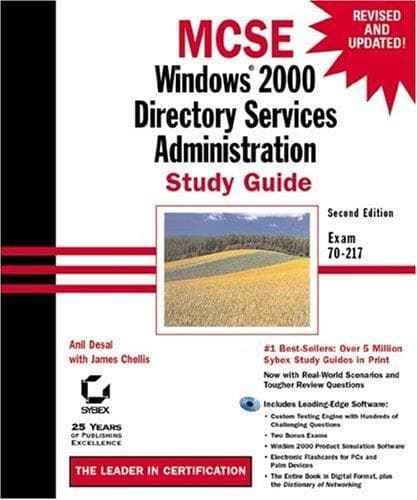Tapa de MCSE Windows 2000 directory services administration