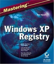 Tapa de Mastering Windows XP registry