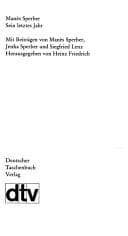 Tapa de Manès Sperber, sein letztes Jahr