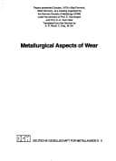 Tapa de Metallurgical aspects of wear