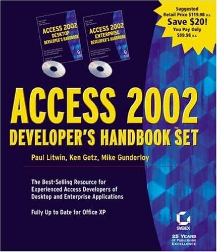 Tapa de Access 2002 Developer's Handbook Set