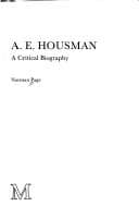 Tapa de A.E.Housman