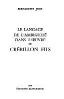 Tapa de Le langage de l'ambiguïté dans l'œuvre de Crébillon fils