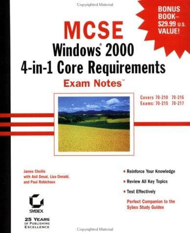 Tapa de MCSE: Windows 2000 4-In-1 Core Requirements